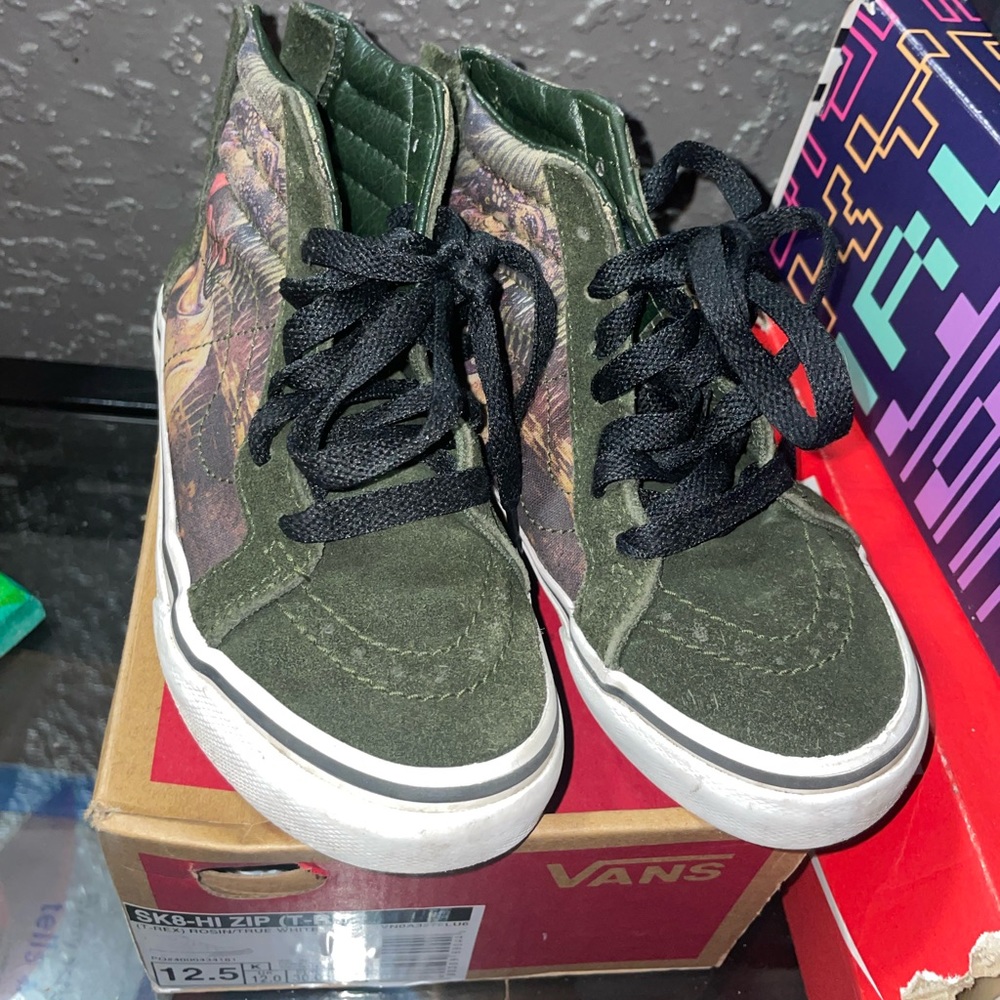 Vans Sk8 T-Rex Kids Zip up Sneakers